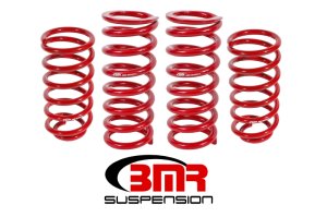 Ford Mustang Lowering Springs - BMR Suspension - SP027 - Red - `79-`04